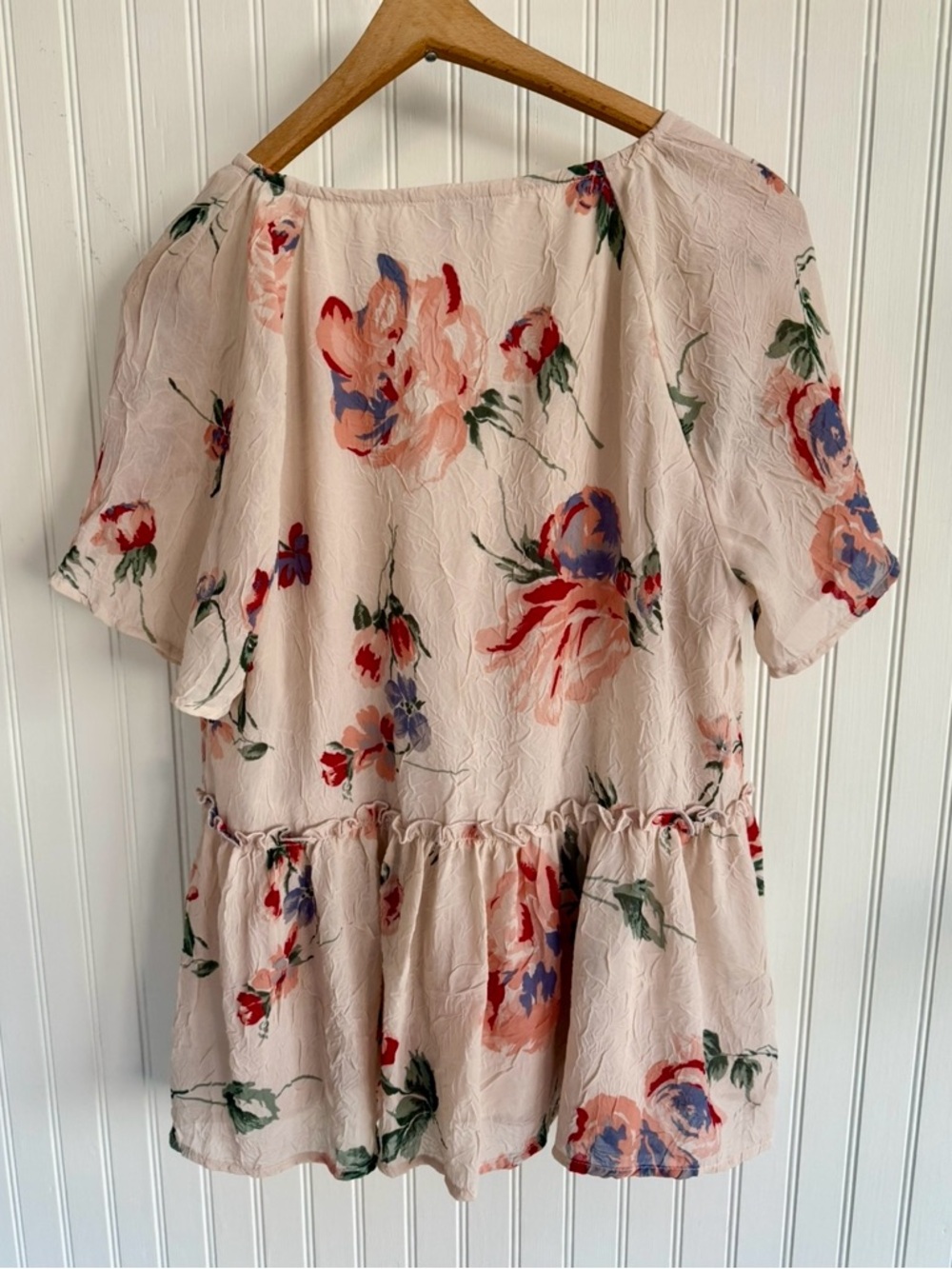 Lucky Brand Blush Pink Soft Floral Top Size S - Picture 6 of 6